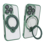 Чохол для iPhone 13 Pro Max Clear Shining Holder with MagSafe Green