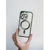 Чохол Shining with MagSafe на iPhone 14 із захисними лінзами на камеру Green