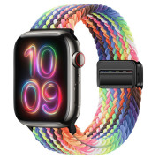 Ремінець Braided Nylon Magnetic Band (42/44/45/46/49mm – Gradient : New Rainbow)