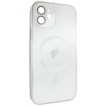 Чохол для iPhone 12 - AG Titanium Case with MagSafe із захистом камери матовий White Чохол для iPhone 12 - AG Titanium Case with MagSafe із захистом камери матовий White