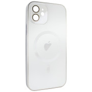 Чохол для iPhone 12 - AG Titanium Case with MagSafe із захистом камери матовий White