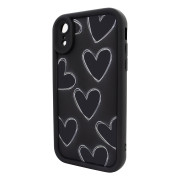 Чохол для iPhone XR – Pretty Things "Black Hearts – Black"