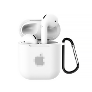 Чохол на AirPods 1 | 2 LOGO (White)