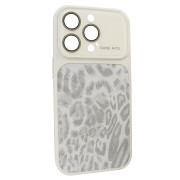 Чохол AITO PU-Leather Leopard Case [17 series Design] – (iPhone 14 Pro Max, White)