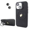 Чохол Logo Case PU Stand Camera (iPhone 14, Black)