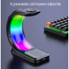 Безпровідна зарядка 3 в 1 T17 (iPhone + Apple Watch + AirPods) MagSafe RGB Light зі світильником White