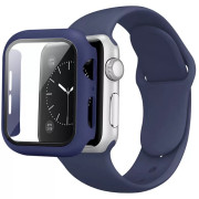 Комплект Silicone Band + Case для Apple Watch (42mm: Series 10/11, Midnight Blue)