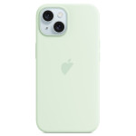 Чохол для iPhone 15 : Silicone Case MagSafe Original – Soft Mint Чохол для iPhone 15 : Silicone Case MagSafe Original – Soft Mint