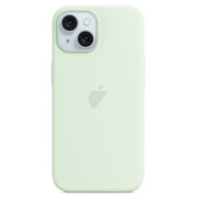 Чохол для iPhone 15 : Silicone Case MagSafe Original – Soft Mint