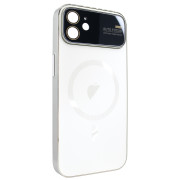 Чохол для iPhone 12 PC Slim Case with MagSafe із захисними лінзами на камеру Pearly White