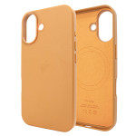 Чохол для iPhone 16 Leather Case PU with MagSafe - Golden Brown