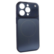 Чохол Nofelet AG Glass Case with MagSafe (iPhone 15 Pro, Blue)