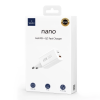 WiWU Charger 65W (USB-A+USB-C) Dual GaN Adapter – White