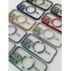 Чохол Shining with MagSafe на iPhone 12 Pro Max із захисними лінзами на камеру Blue
