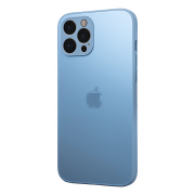 Чохол скляний матовий AG Glass Case with MagSafe для iPhone 12 Pro із захистом камери Sierra Blue