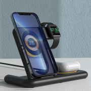Безпровідна зарядка 4 в 1 Fast Charge Y36 (iPhone + Apple Watch + AirPods) Black