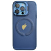 Чохол Logo Case PU Stand Camera (iPhone 13 Pro Max, Dark Blue)