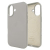 Чохол для iPhone 16 Leather Case PU with MagSafe - Light Gray