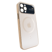 Чохол для iPhone 14 Pro Max PC Slim Case with MagSafe із захисними лінзами на камеру Champaign Gold