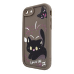 Чохол для iPhone 7/8 – Pretty Things "Kitties – Brown"