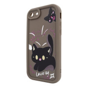 Чохол для iPhone 7/8 – Pretty Things "Kitties – Brown"