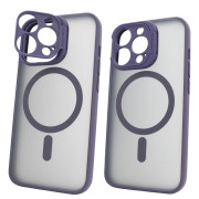 Чохол для iPhone 14 Pro Max Hybrid Camera Stand with MagSafe з підставкою Deep Purple