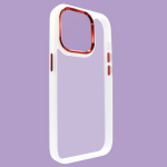 Чохол Crystal Guard на iPhone 15 Pro Max White - Red Чохол Crystal Guard на iPhone 15 Pro Max White - Red