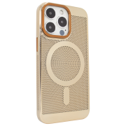 Чохол для iPhone 13 Pro Max Perforation Case with MagSafe Gold