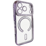 Чохол Diamond Shining Case with MagSafe (iPhone 17 Pro Max, Deep Purple)