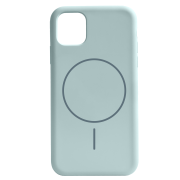 Чохол для iPhone 11 : Silicone Slim MagSafe – Cyan Green