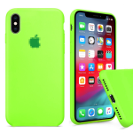 Чохол Silicone Case на iPhone Xs Max FULL (№66 Neon Green)