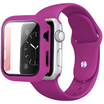 Комплект Silicone Band + Case для Apple Watch (42mm: Series 10/11, Rose Red) Комплект Silicone Band + Case для Apple Watch (42mm: Series 10/11, Rose Red)