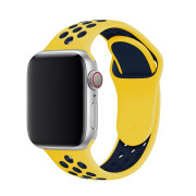 Ремінець силіконовий Nike Sport Band на Apple Watch 38mm, 40mm, 41mm, [42mm Series 10/11] - Yellow-Blue