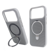 Чохол Nofelet Carbon Case with MagSafe (iPhone 17 Pro, Titanium Gray)