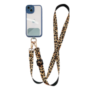 Ремінець Ремінець Printed Strap for Case – 2 Carabiners + Lining (Yellow Leopard)