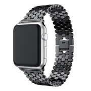 Стальний ремінець Stainless Luxury Steel на Apple Watch (42mm, 44mm, 45mm, 46mm, 49mm Black)