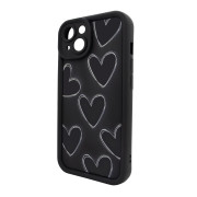 Чохол для iPhone 13 – Pretty Things "Black Hearts – Black"