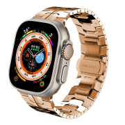 Металевий ремінець для Apple Watch 42mm | 44mm | 45mm | 46mm | 49mm Titanium Band Rose Gold