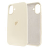 Чохол для iPhone 16 Plus Silicone Case FULL (№11 Antique White)