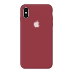 Чохол Silicone Case на iPhone X/Xs FULL (№33 Dark Red)