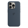 Чохол для iPhone 15 Pro Max : Silicone Case MagSafe Original – Storm Blue