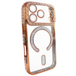 Чохол Diamond Shining Case with MagSafe (iPhone 17 Pro Max, Orange)