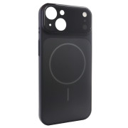 Чохол Nofelet AG Glass Case with MagSafe (iPhone 15, Black)