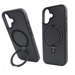 Чохол Nofelet Carbon Case with MagSafe (iPhone 17, Black)