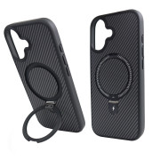 Чохол Nofelet Carbon Case with MagSafe (iPhone 17, Black)