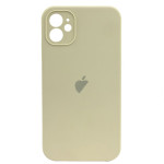 Чохол Silicone Case FULL CAMERA (square side) (на iPhone 11) (Antique White)