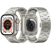 Металевий ремінець для Apple Watch 42mm | 44mm | 45mm | 46mm | 49mm Titanium Band Silver