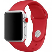 Силіконовий ремінець Silicone Sport Band (38mm, 40mm, 41mm, [42mm Series 10/11], №33 Dark Red, S)