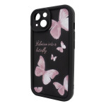 Чохол для iPhone 13 – Pretty Things "Butterflies – Black"