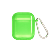 Чохол для AirPods 1/2 напівпрозорий Neon Case Lime Green